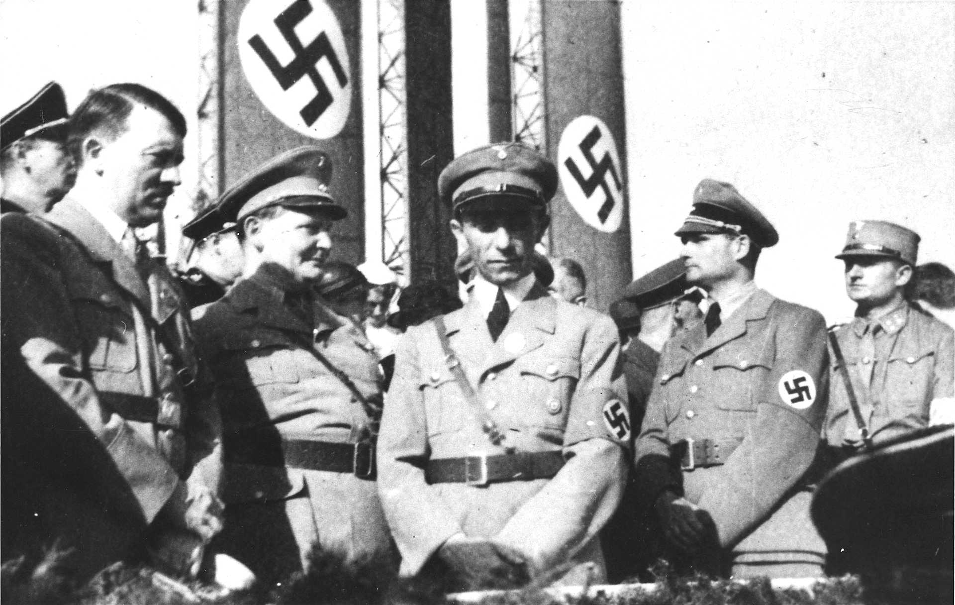 Adolf Hitler, Herman Goering, Joseph Geobbels, Rudolph Hess